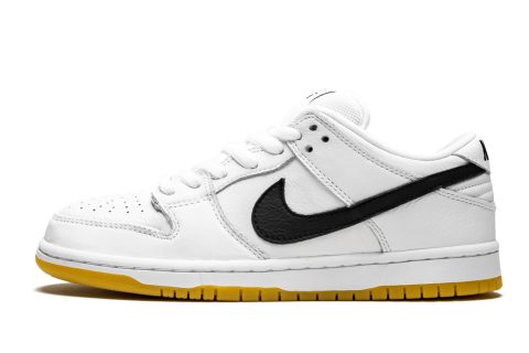 Nike Sb Dunk Low Pro Iso "orange Label" White / Black-white