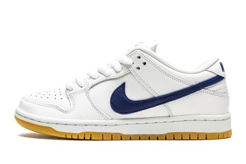 Nike Sb Dunk Low Pro Iso "orange Label - White / Navy"