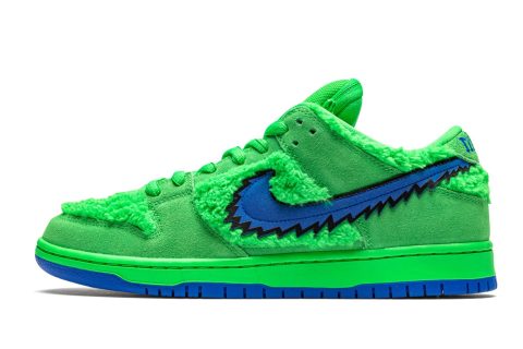 Nike Sb Dunk Low "grateful Dead - Green Bear"