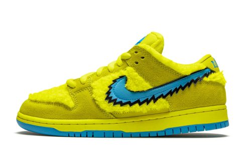 Nike Sb Dunk Low "grateful Dead - Yellow Bear"