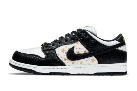 Nike Sb Dunk Low "supreme - Stars - Black"