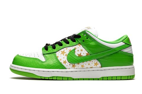 Nike Sb Dunk Low "supreme - Stars - Mean Green"