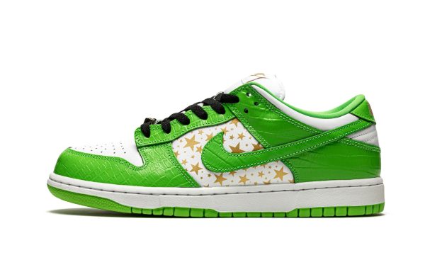 Nike Sb Dunk Low "supreme - Stars - Mean Green"