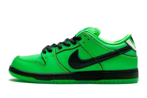 Nike Sb Dunk "powerpuff Girls - Buttercup"