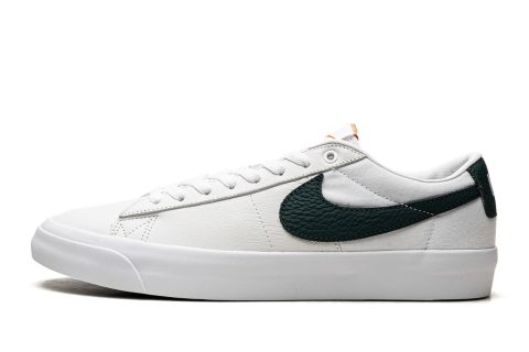 Nike Sb Zoom Blazer Low Gt "orange Label - White / Pro Green"