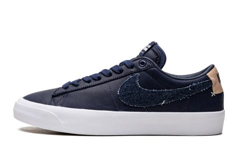 Nike Sb Zoom Blazer Low Pro Gt "denim Swoosh"