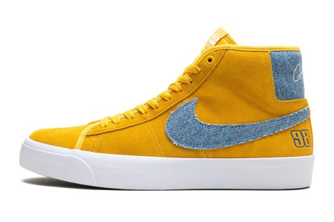 Nike Sb Zoom Blazer Mid Pro Gt "grant Taylor University Gold Denim"