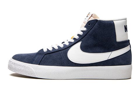 Nike Sb Zoom Blazer Mid "navy Suede"