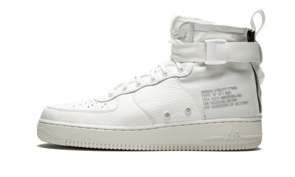 Nike Sf Af 1 Mid "triple Ivory"