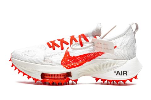 Nike X Off-white Air Zoom Tempo Next% "off-white - Solar Red"