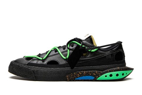 Nike X Off-white Blazer Low "off-white - Black / Electro Green"