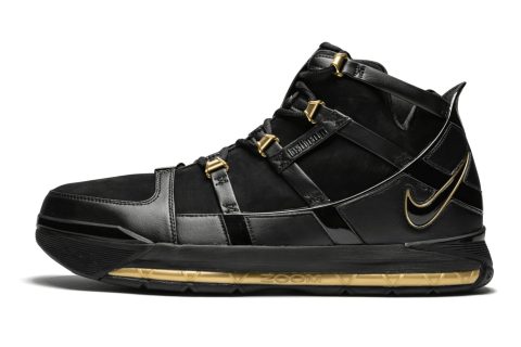 Zoom Lebron 3 Qs "black / Metallic Gold"