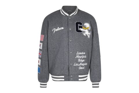 Palace Varsity Jacket "palace X Gap - Grey"