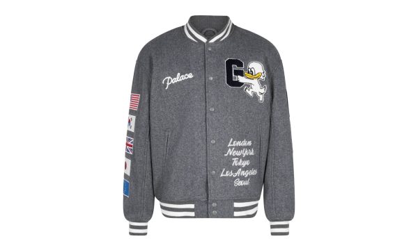 Palace Varsity Jacket "palace X Gap - Grey"