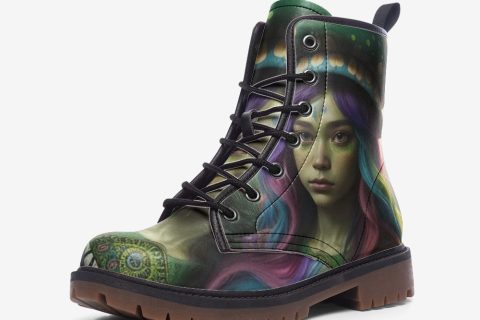 Shoes Fashion Cloudy Girl: Artistic Hippie Leather Boots