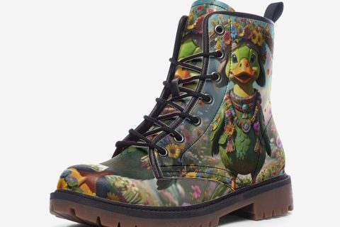 Floral Paradise: The Perfect Hippie Style Leather Boots By Shoesfa