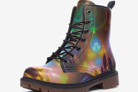 Shoes Fashion: Lost In The Awakening World Casual Leather Lightweight Boots For Hippies