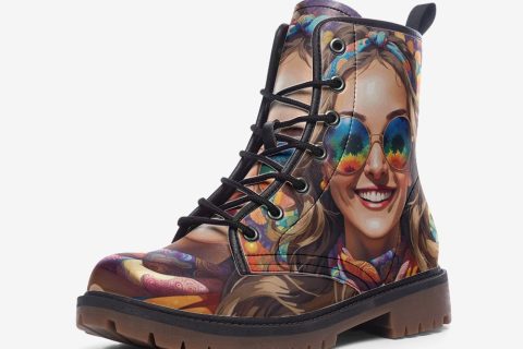 Shoes Fashion' Bright Smile: Casual Leather Hippie Boots