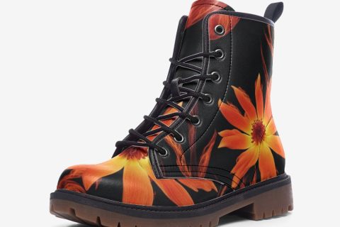 Burnt Flower Leather Boots For The Free-spirited Hippies