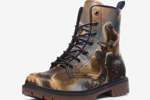 Shoes Fashion All Alone With The Guitar Casual Leather Lightweight Boots For Hippies