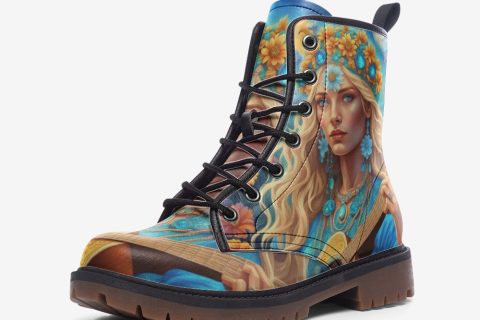 Shoes Fashion' Hippie Chic Leather Lightweight Boots