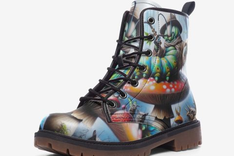 Shoes Fashion: Caterpillar On Mushroom - Hippie-inspired Leather Boots