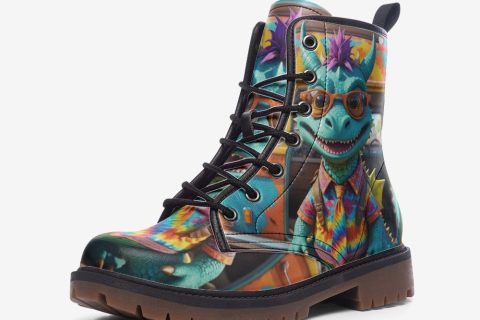 Shoes Fashion: Cute Blue Dragon Hippie Boots