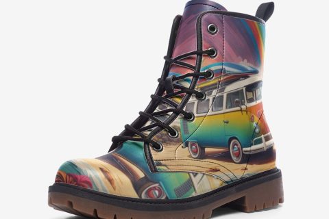 Shoes Fashion: Free Van Life Casual Leather Lightweight Boots For Hippies