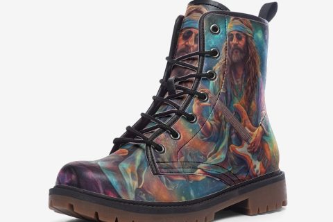 Shoes Fashion: Hippie Guitarist Casual Leather Lightweight Boots