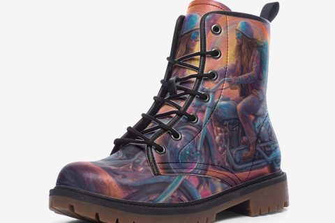 Shoes Fashion: Hippie Hollow Horror Route Casual Leather Lightweight Boots For Hippies