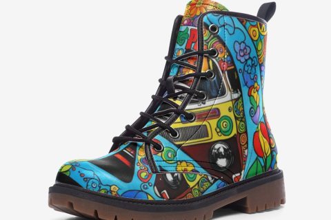 Shoes Fashion Hippie Road Trip Casual Leather Lightweight Boots For Hippies