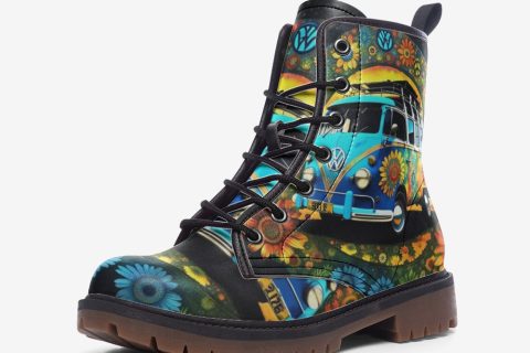 Shoes Fashion Trip-on Flower Roads: Stylish Hippie Leather Boots