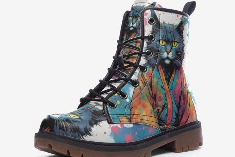 Shoes Fashion Japanese Cat Leather Boots: The Perfect Hippie Style Statement