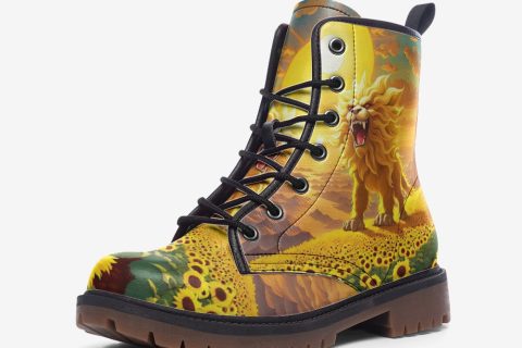 Shoes Fashion Roaring Lion Leather Lightweight Boots For Hippies