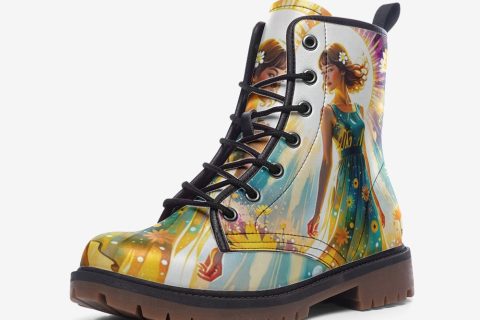 Shoes Fashion' Spiritual Boho Shoes: Lightweight Leather Boots For Hippies