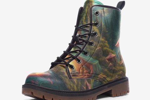 Shoes Fashion: Stunning Mountain Landscape Boots For Hippie-chic Style