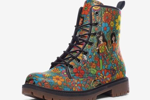 Shoes Fashion' Tiny Flowers: The Perfect Pair Of Hippie Style Leather Lightweight Boots