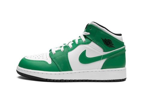 Air Jordan 1 Mid Gs "lucky Green"