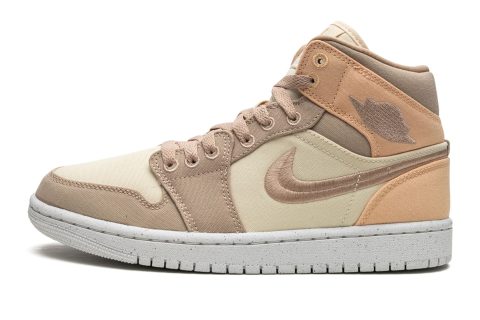 Air Jordan 1 Mid Se Wmns "canvas Khaki"