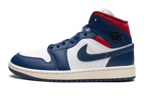 Air Jordan 1 Mid Wmns "blue / Red"