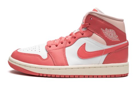 Air Jordan 1 Mid Wmns "strawberries And Cream"