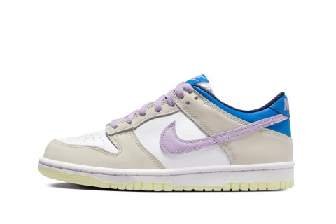 Nike Dunk Low Grade School "khaki Blue Pink"