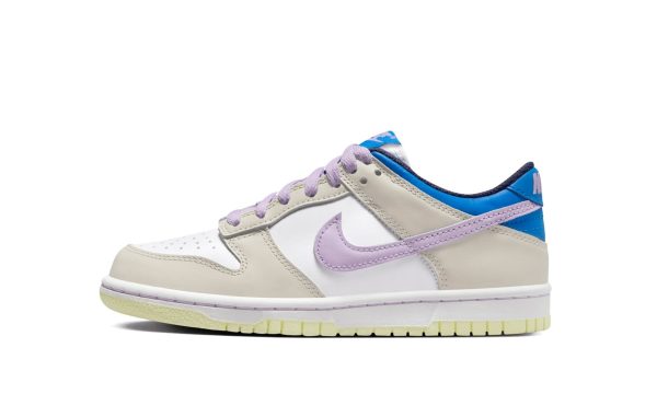 Nike Dunk Low Grade School "khaki Blue Pink"