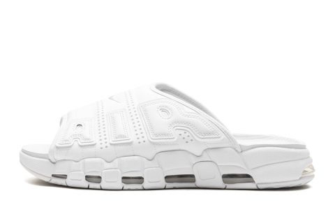 Nike More Uptempo Slide "triple White"